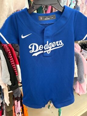Nike baby Dodgers Royal Blue Romper. 6-9 months